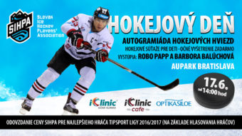 Hokejový deň SIHPA už túto sobotu!!!